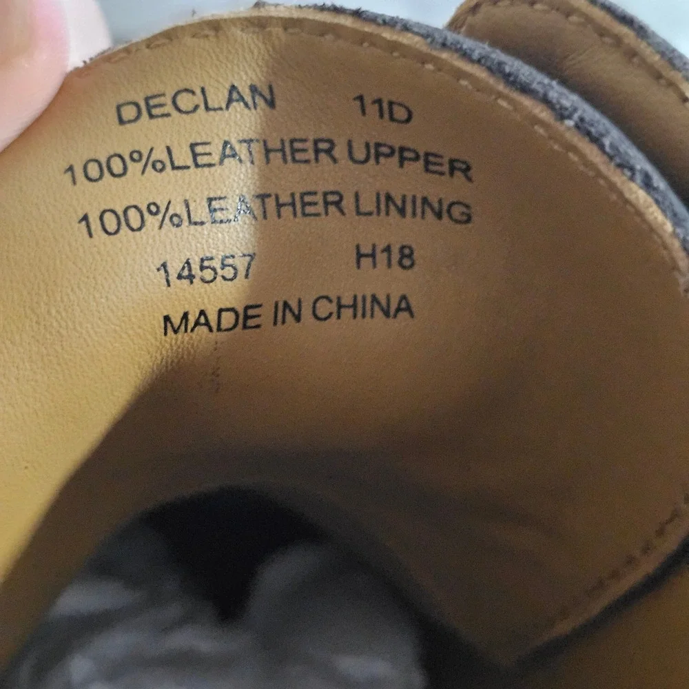 Polo Ralph Lauren Declan Men Brown Leather Duck Boots RLite Cushioning 11D 14557